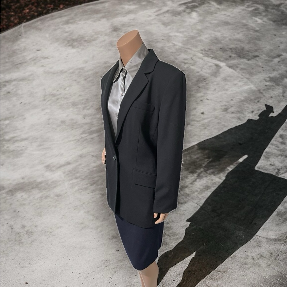 Ellen Tracy 100% Wool Single Button Front Closer,… - image 4